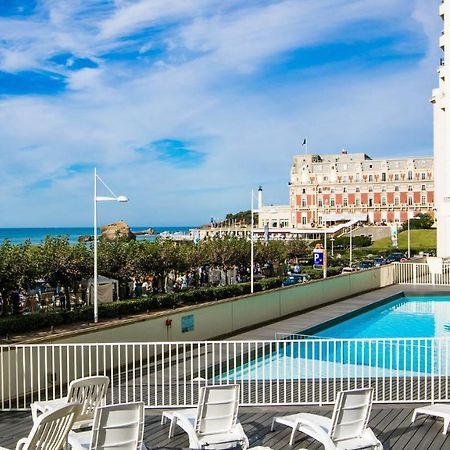 Superbe Studio Face A La Mer Acces Direct Plage Biarritz Exterior foto